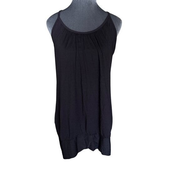 Lululemon Black Racerback Tank Top With Open Side Design and Built in Bra - Picture 1 of 3